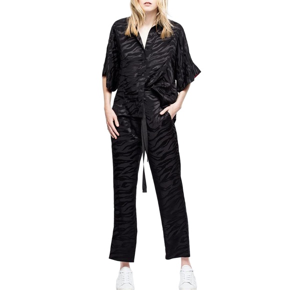 Zadig & Voltaire Pants - Zadig & Voltaire Pop Jacquard Tiger Silk Pant